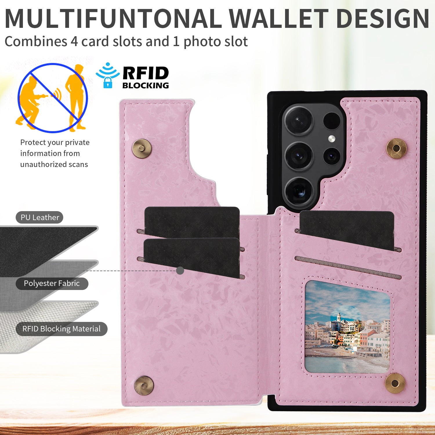 For Samsung Galaxy S24 Ultra Case PU Leather+TPU Flower Pattern Phone Cover with Dual Magnetic Clasp For Samsung Galaxy S24 Ultra Case PU Leather+TPU Flower Pattern Phone Cover with Dual Magnetic Clasp